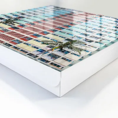 Colorful architecture Key cabinet