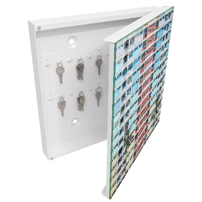 Colorful architecture Key cabinet