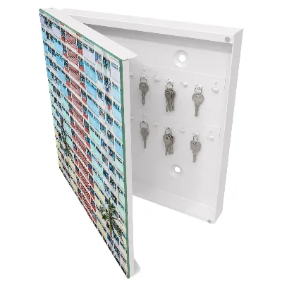 Colorful architecture Key cabinet