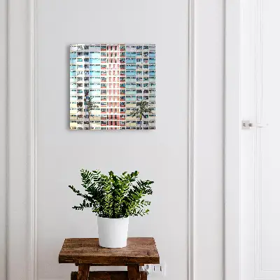 Colorful architecture Key cabinet