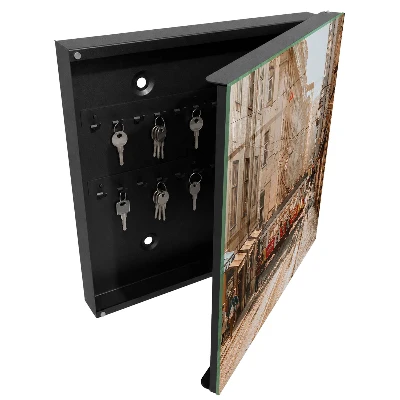 City morning Key box for wall