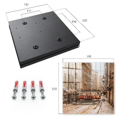 City morning Key box for wall