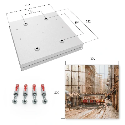 City morning Key box for wall