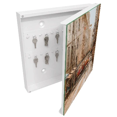 City morning Key box for wall