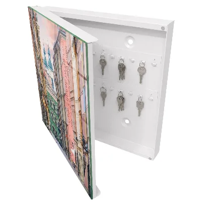 Colorful tenements Wall mounted key box