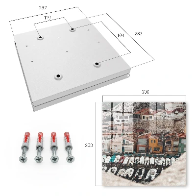 Coastal town Key box for wall