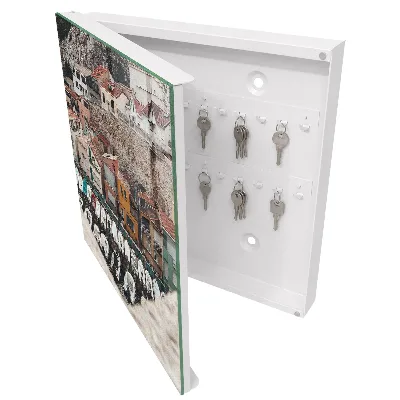 Coastal town Key box for wall