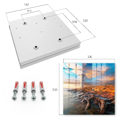 Lighthouse Key box for wall