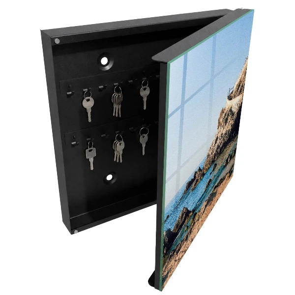 Coastal scenery Key box for wall