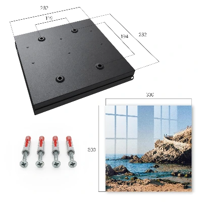 Coastal scenery Key box for wall