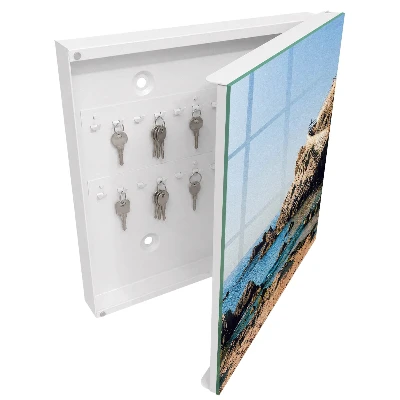 Coastal scenery Key box for wall