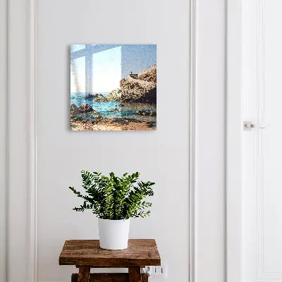 Coastal scenery Key box for wall
