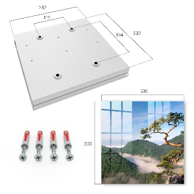 Mountain landscape Key cabinet