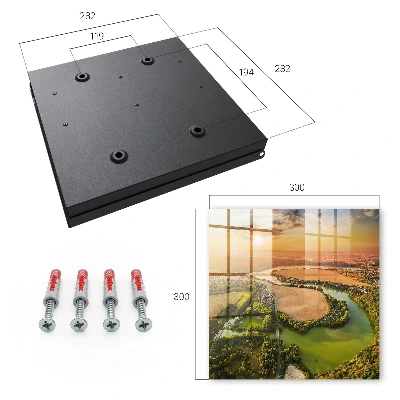 Nature landscape Key box for wall