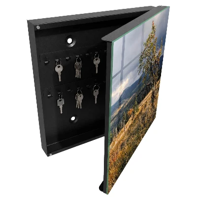 Autumn landscape Wall mounted key box