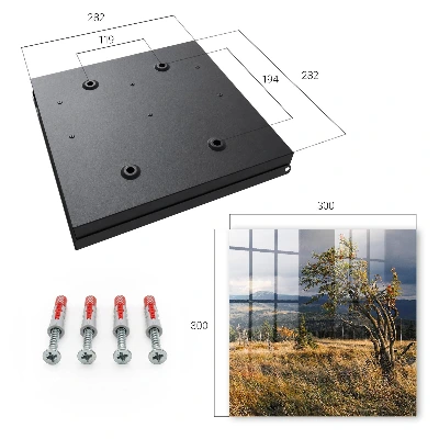 Autumn landscape Wall mounted key box