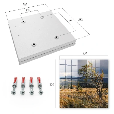Autumn landscape Wall mounted key box