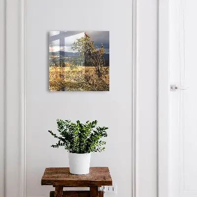 Autumn landscape Wall mounted key box