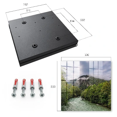 Mountain landscape Key box for wall
