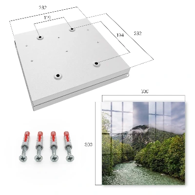 Mountain landscape Key box for wall