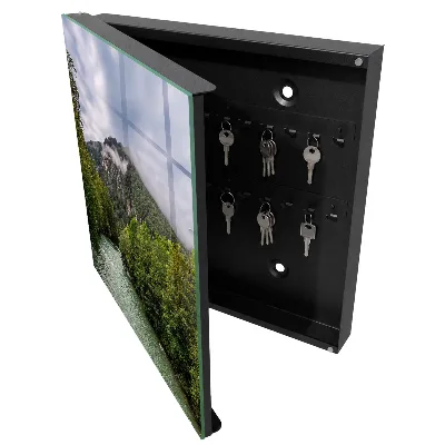 Mountain landscape Key box for wall