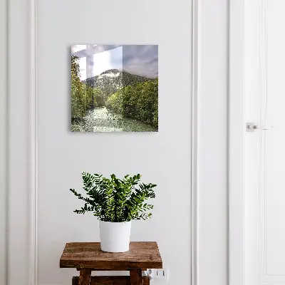 Mountain landscape Key box for wall