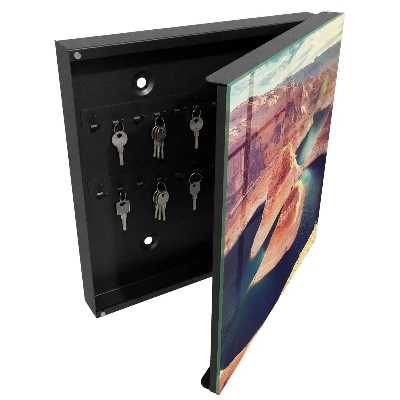 Rocks and water Key box for wall