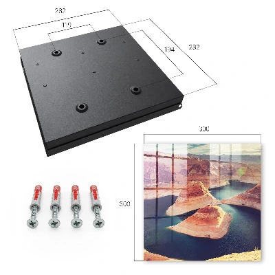 Rocks and water Key box for wall