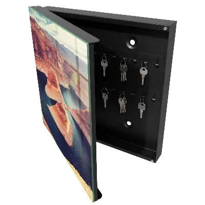 Rocks and water Key box for wall