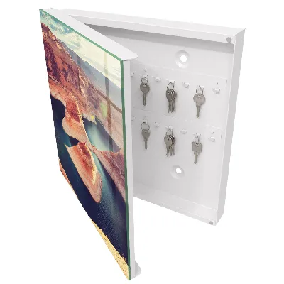 Rocks and water Key box for wall