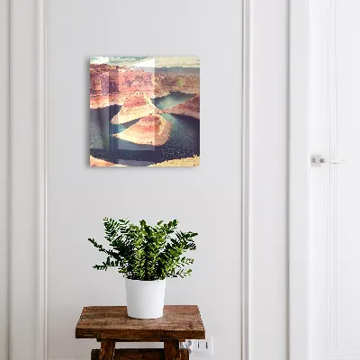 Rocks and water Key box for wall