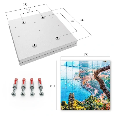 Holiday landscape Wall mounted key box