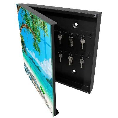 Tropical paradise Key box for wall