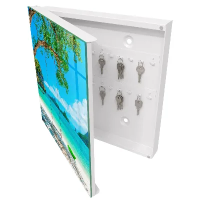 Tropical paradise Key box for wall
