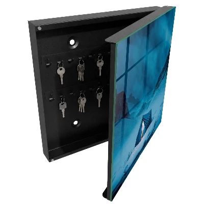 Blue night Key box for wall
