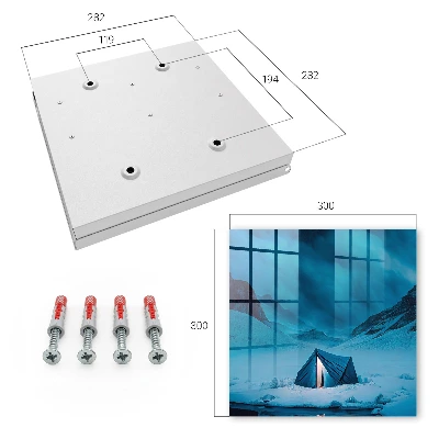 Blue night Key box for wall