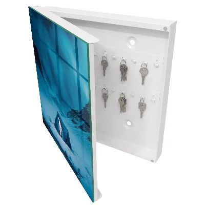 Blue night Key box for wall