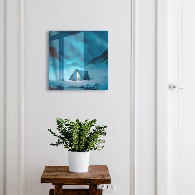 Blue night Key box for wall