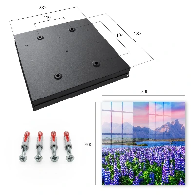Mountain landscape Wall mounted key box