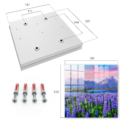 Mountain landscape Wall mounted key box