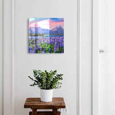 Mountain landscape Wall mounted key box