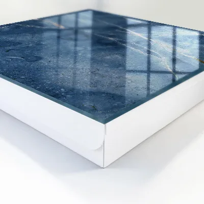 Blue marble Key box for wall