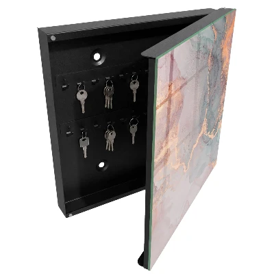 Wall-mounted key box with a subtle elegant design