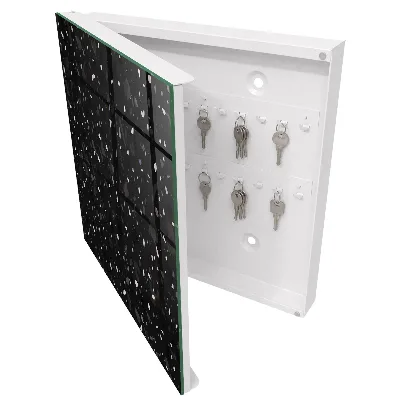 Black terrazzo Wall mounted key box