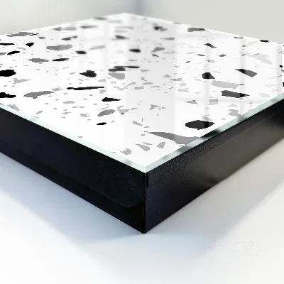 Monochrome terrazzo Key box for wall