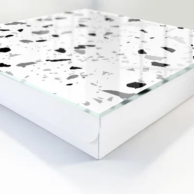 Monochrome terrazzo Key box for wall