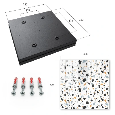 Terrazzo pattern Wall mounted key box