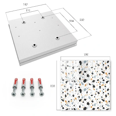 Terrazzo pattern Wall mounted key box