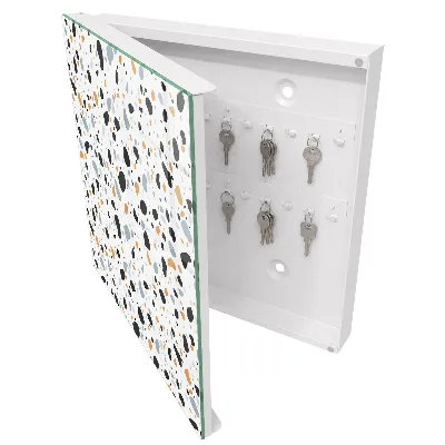 Terrazzo pattern Wall mounted key box