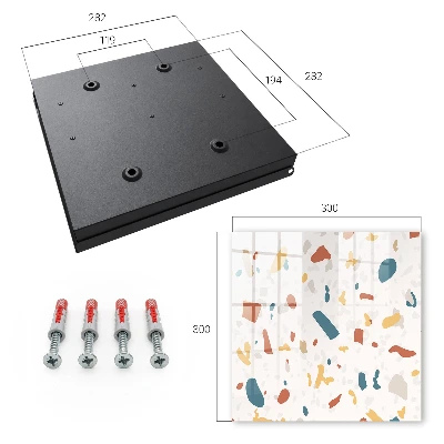 Abstract composition Key cabinet